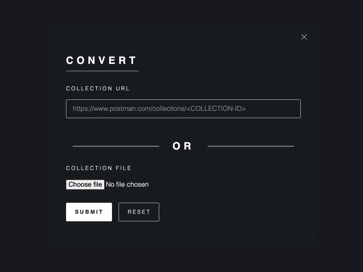 Online Postman Collection to OpenAPI converter