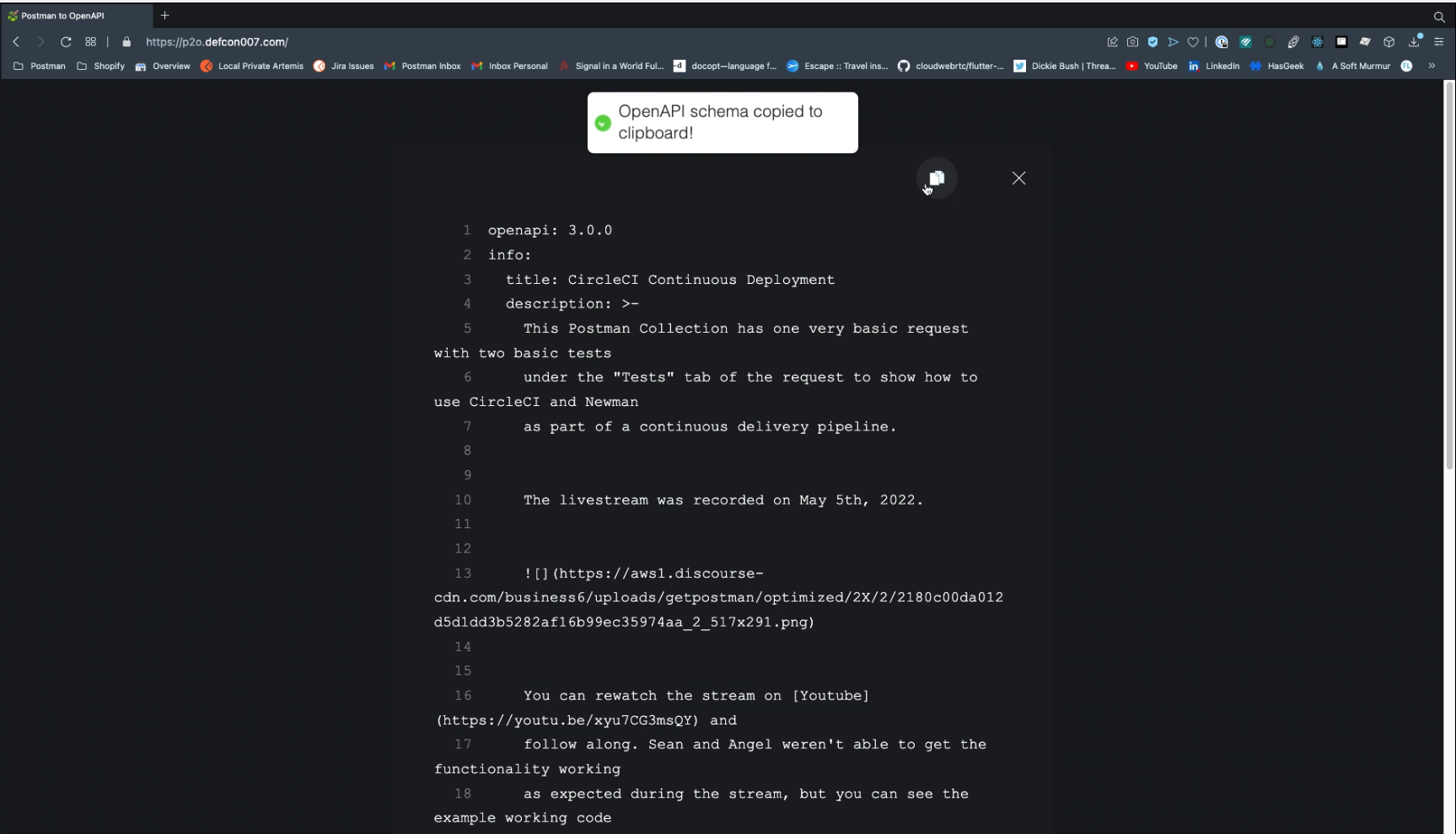 Online Postman Collection to OpenAPI converter