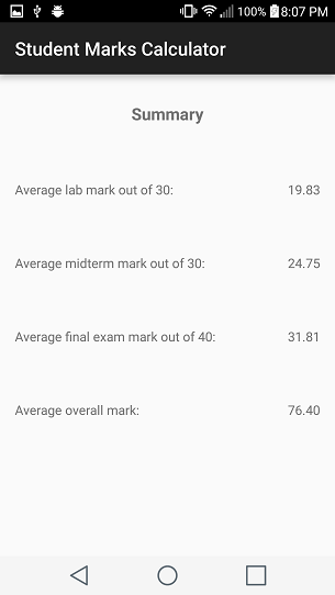 College Student Result