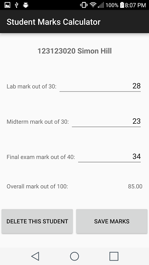 College Student Result