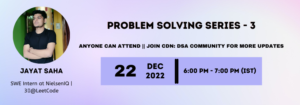 Problem Solving Series -3 Problem Solving Series -3