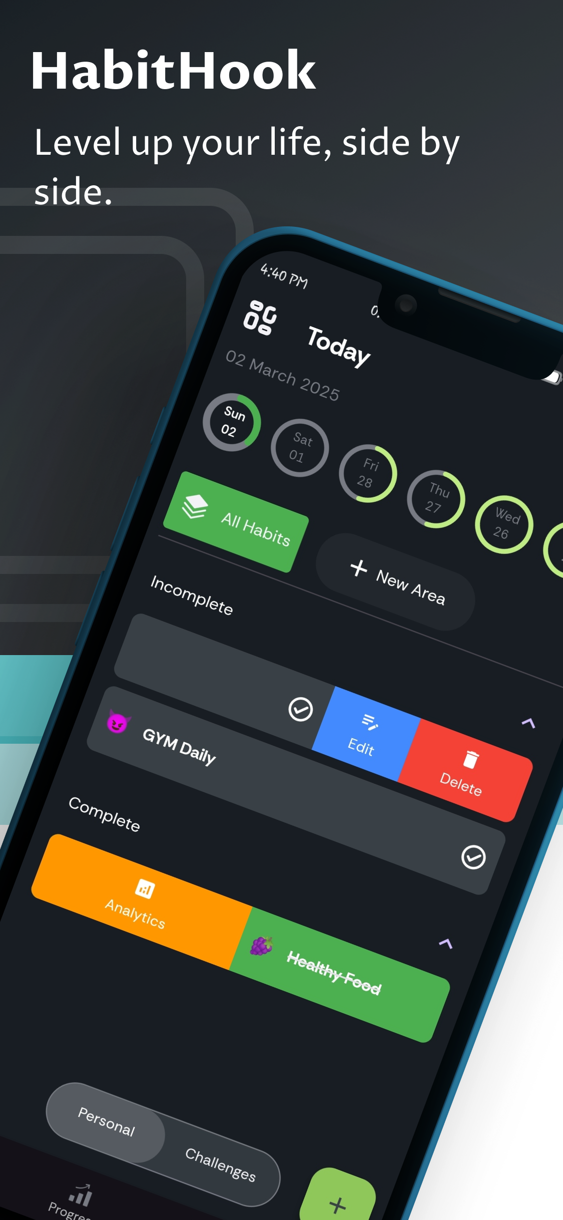 HabitHook – Free Habit Tracker with Streaks & Friend Challenges