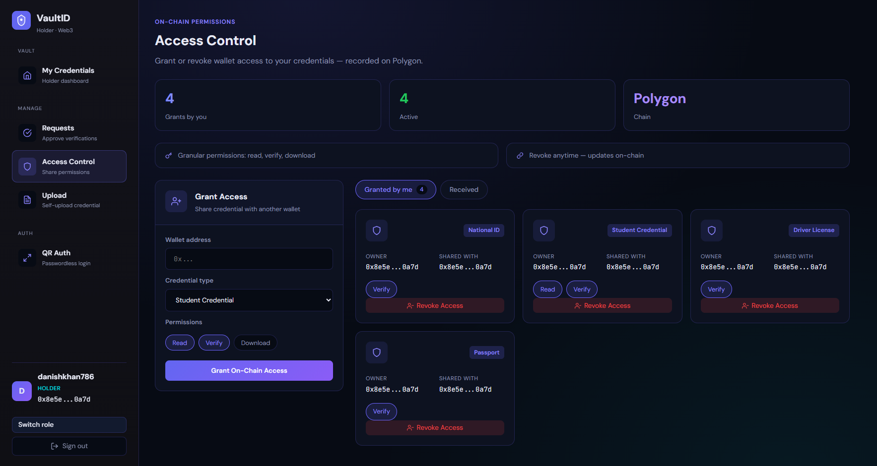 VaultID-Decentralized identity VaultID-Decentralized identity