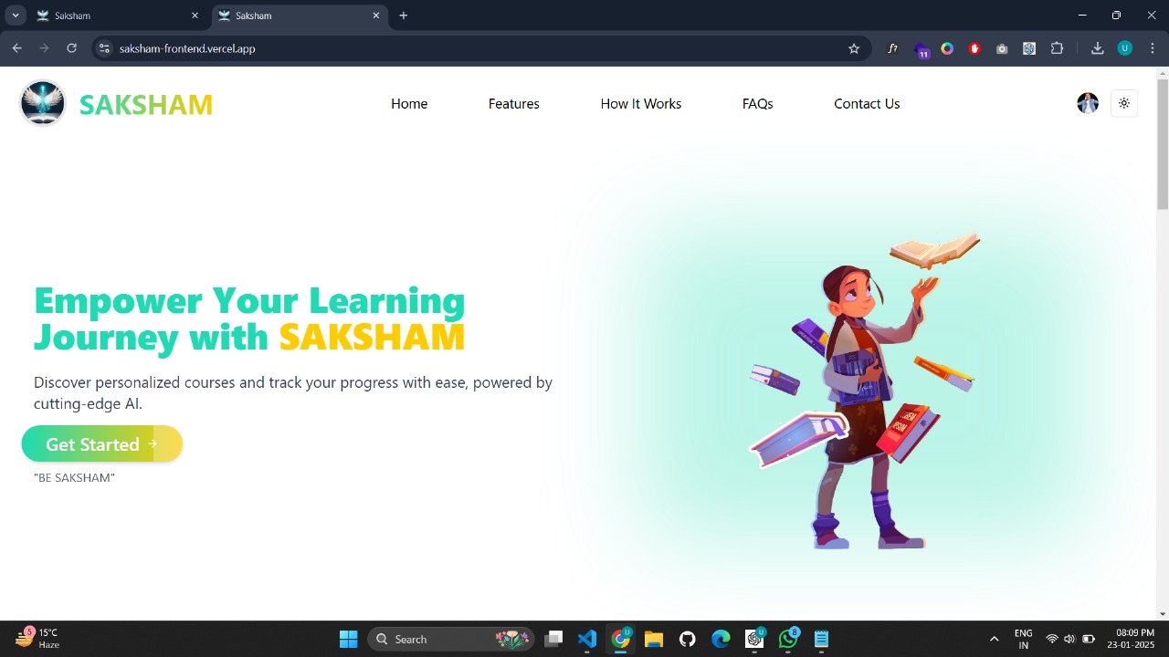 SAKSHAM: Ai course generator 