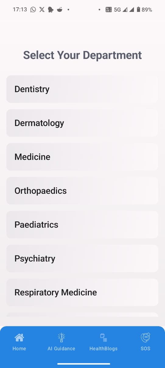 Sehat Saathi - AI app for joint analysis, disease prediction, cost insights & instant guidance