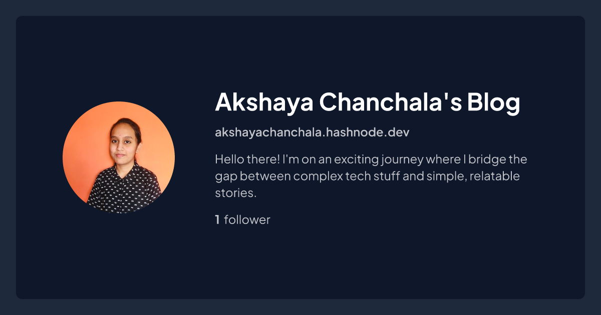 Akshaya Chanchala's Blog