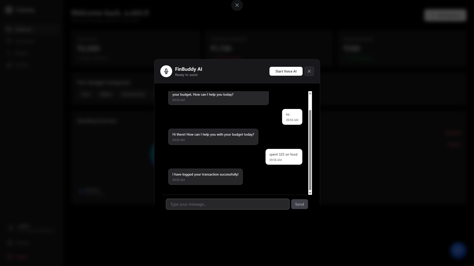 CONVERSATIONAL BUDGET MANAGER