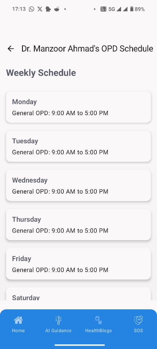 Sehat Saathi - AI app for joint analysis, disease prediction, cost insights & instant guidance