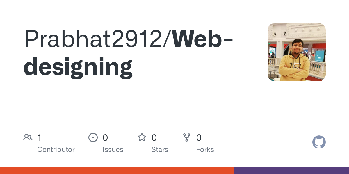 GitHub - Prabhat2912/Web-designing