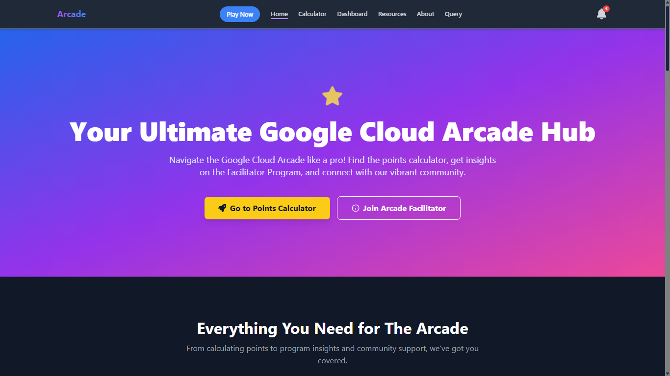 Google Cloud Arcade Points Calculator Tool | Arcade Facilitator Program | Track Your Progress Google Cloud Arcade Points Calculator Tool | Arcade Facilitator Program | Track Your Progress