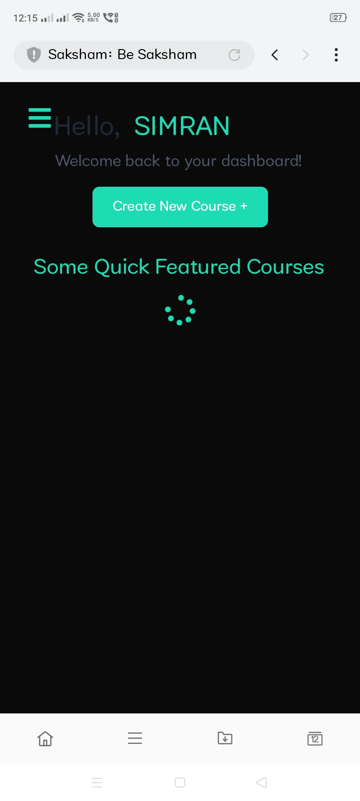SAKSHAM: Ai course generator 