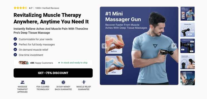 TheraOne Pro Massage Gun™ Official Website