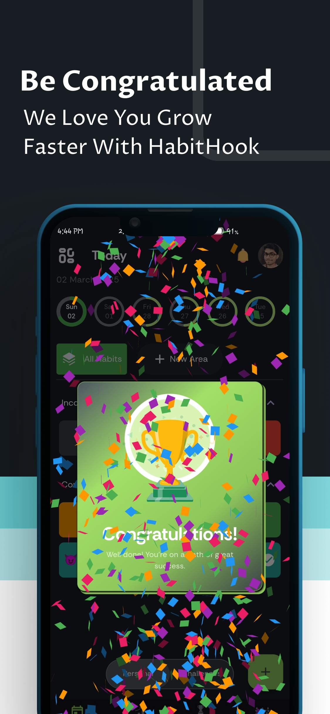 HabitHook – Free Habit Tracker with Streaks & Friend Challenges