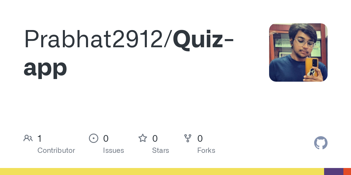 GitHub - Prabhat2912/Quiz-app