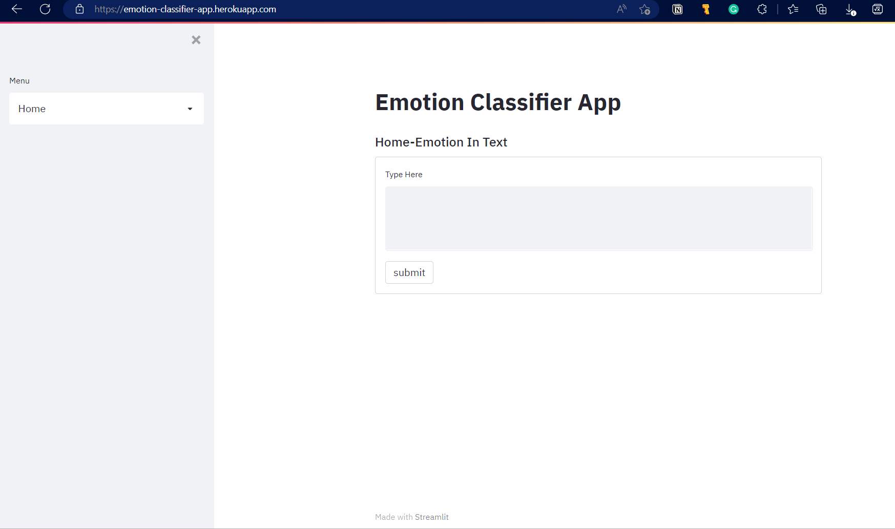 Emotion Classifier - NLP