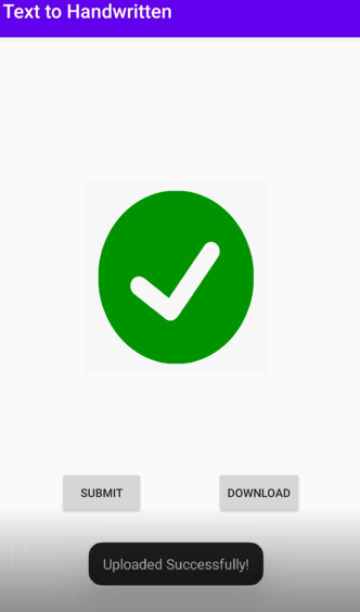 Digital Text to Handwritten PDF Android Application