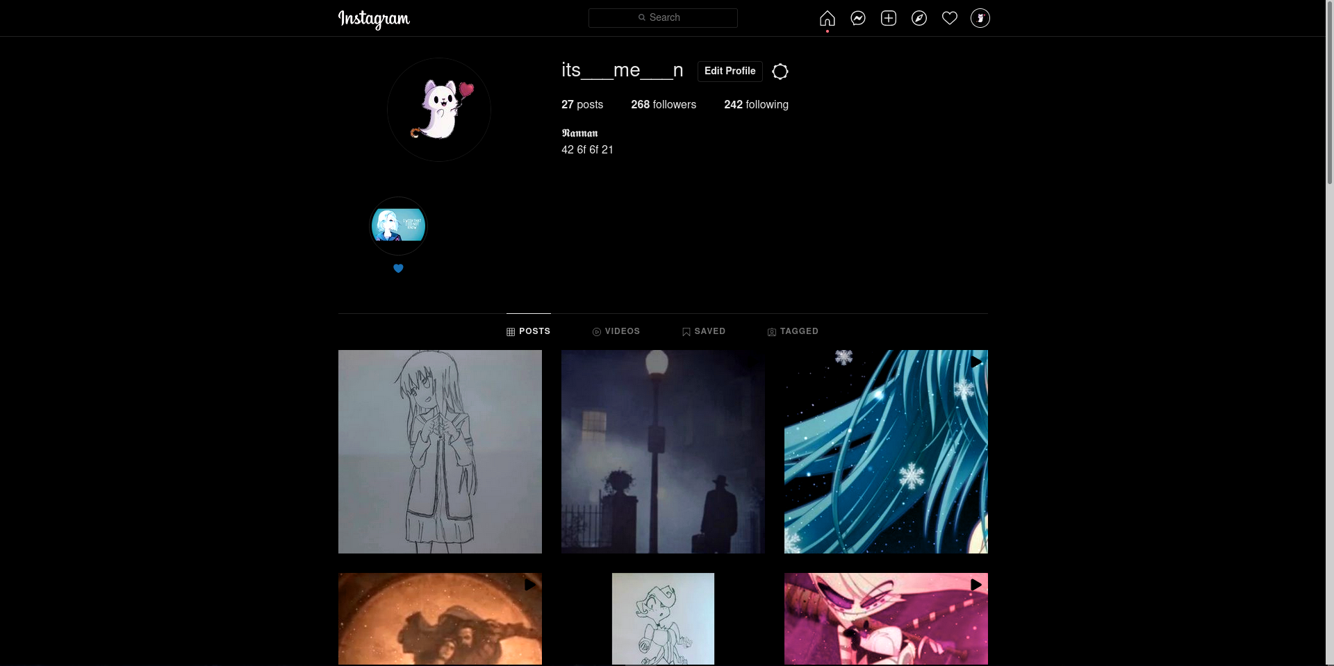InstaBlack extension for Firefox