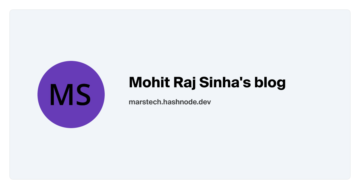 Mohit Raj Sinha's  blog