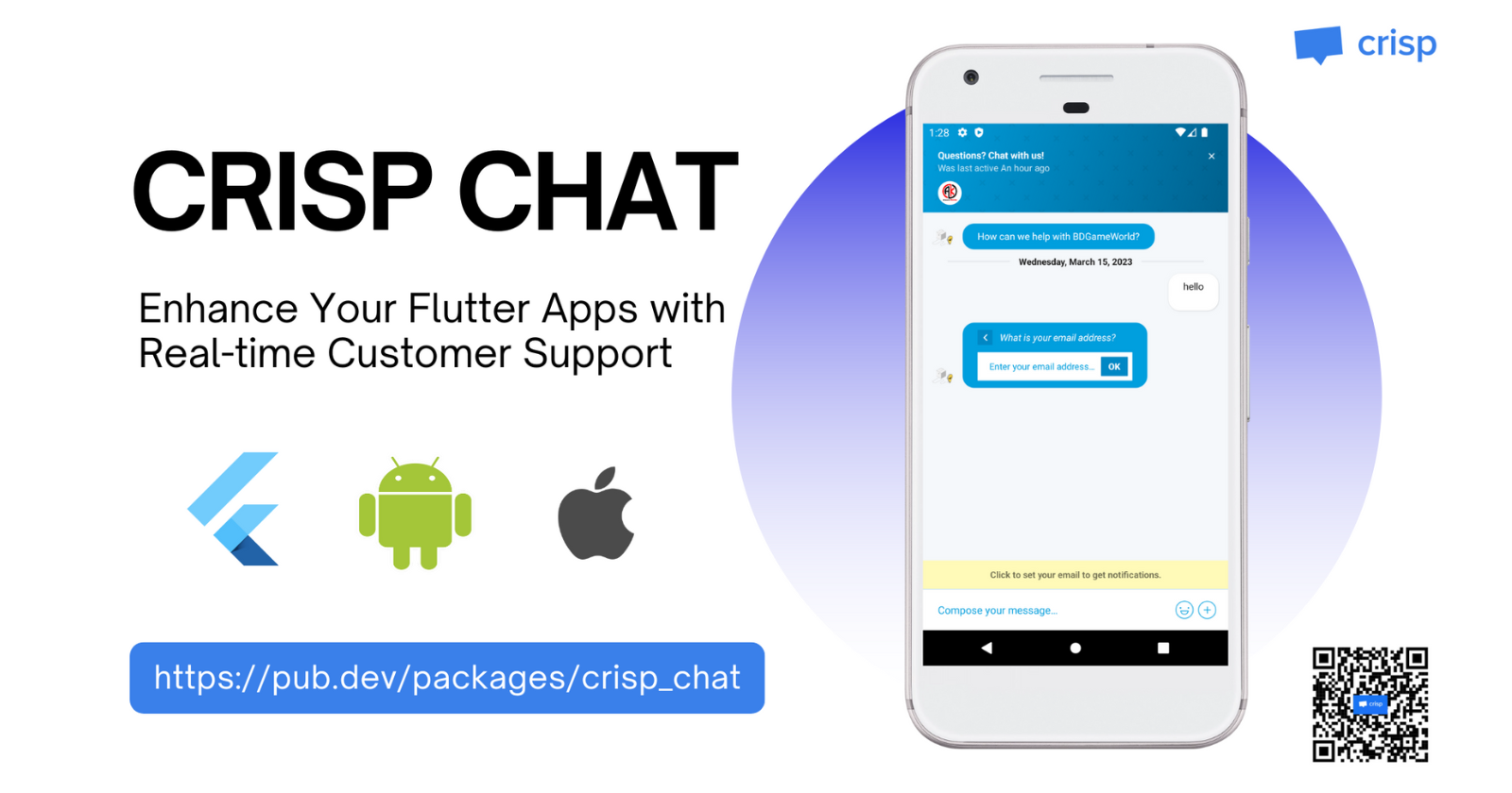 Introducing Crisp Chat: Enhance Your Flutter Apps with Real-time Customer Support
