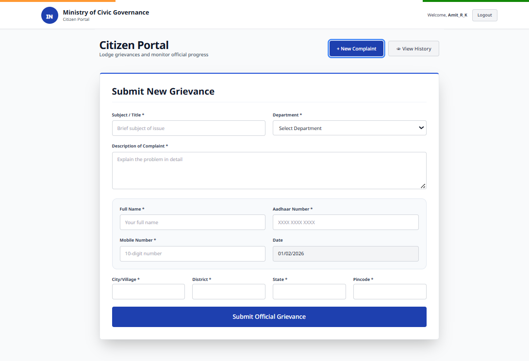 Grievance Flow Platform (PulseGov)