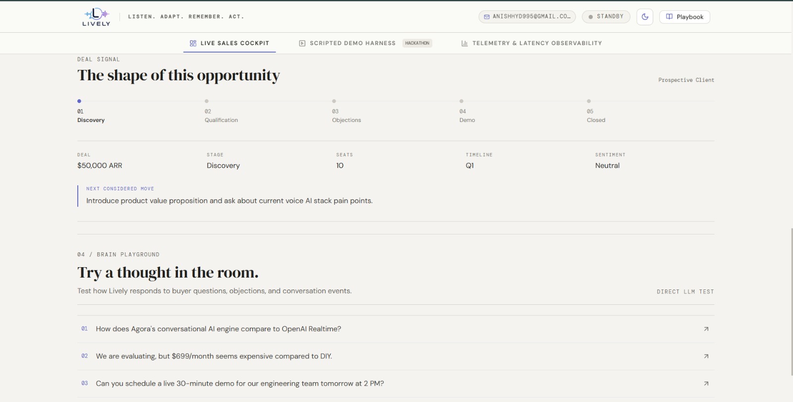 Lively: The Real-Time Voice AI Sales Agent Lively: The Real-Time Voice AI Sales Agent