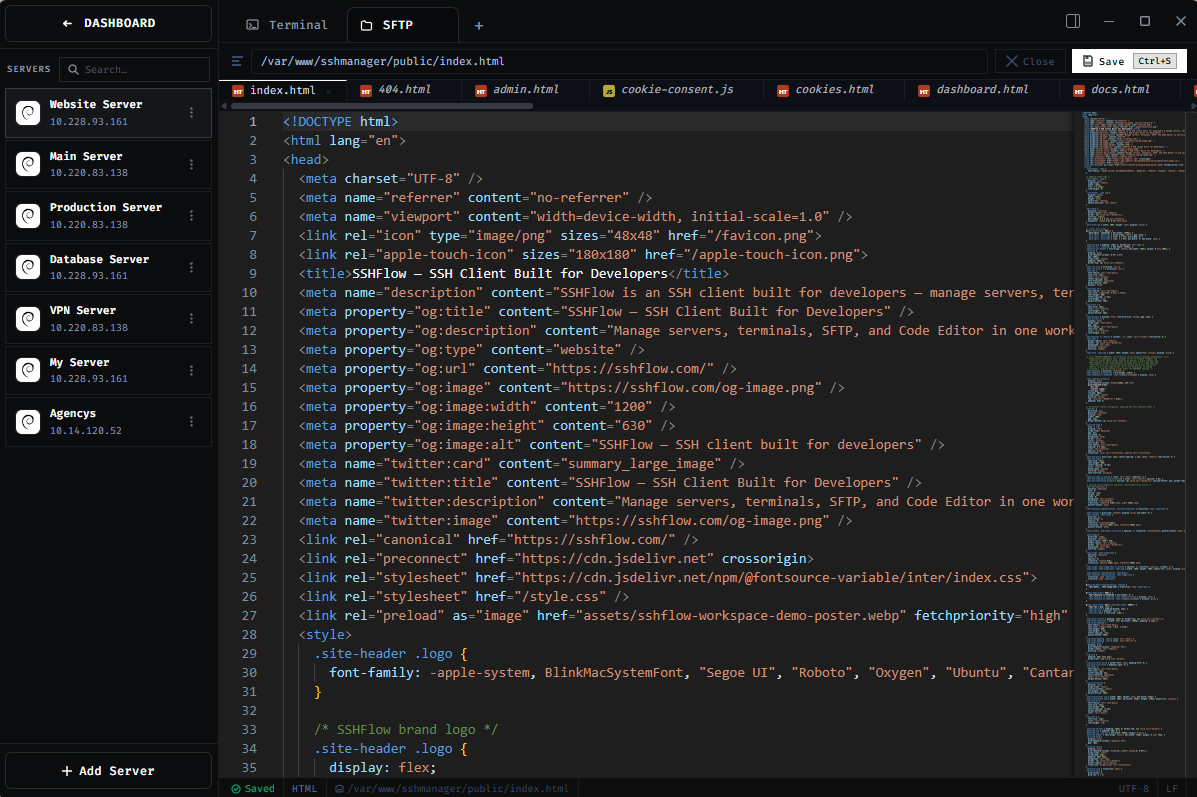 SSHFlow — All-in-One SSH Client for Developers SSHFlow — All-in-One SSH Client for Developers