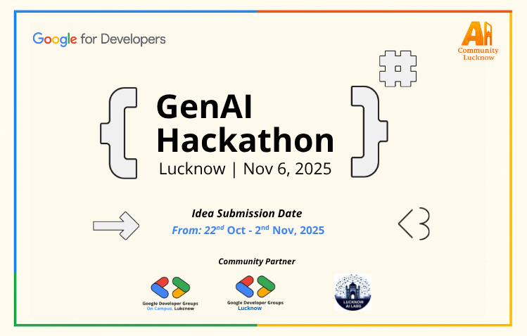 GenAI Hackathon Lucknow Event Prebriefing 