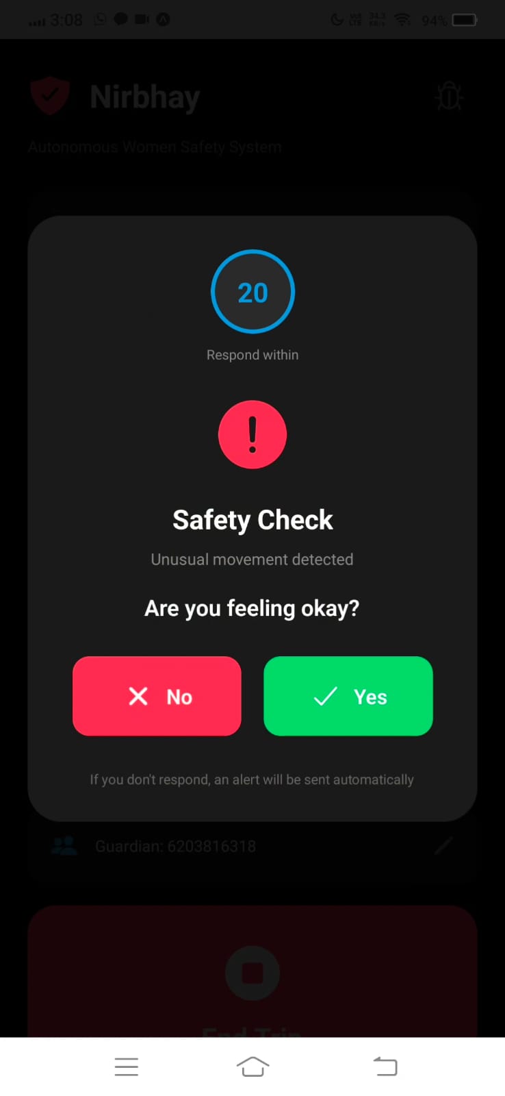 NIRBHAY — Autonomous Travel Safety & Emergency Alert System NIRBHAY — Autonomous Travel Safety & Emergency Alert System