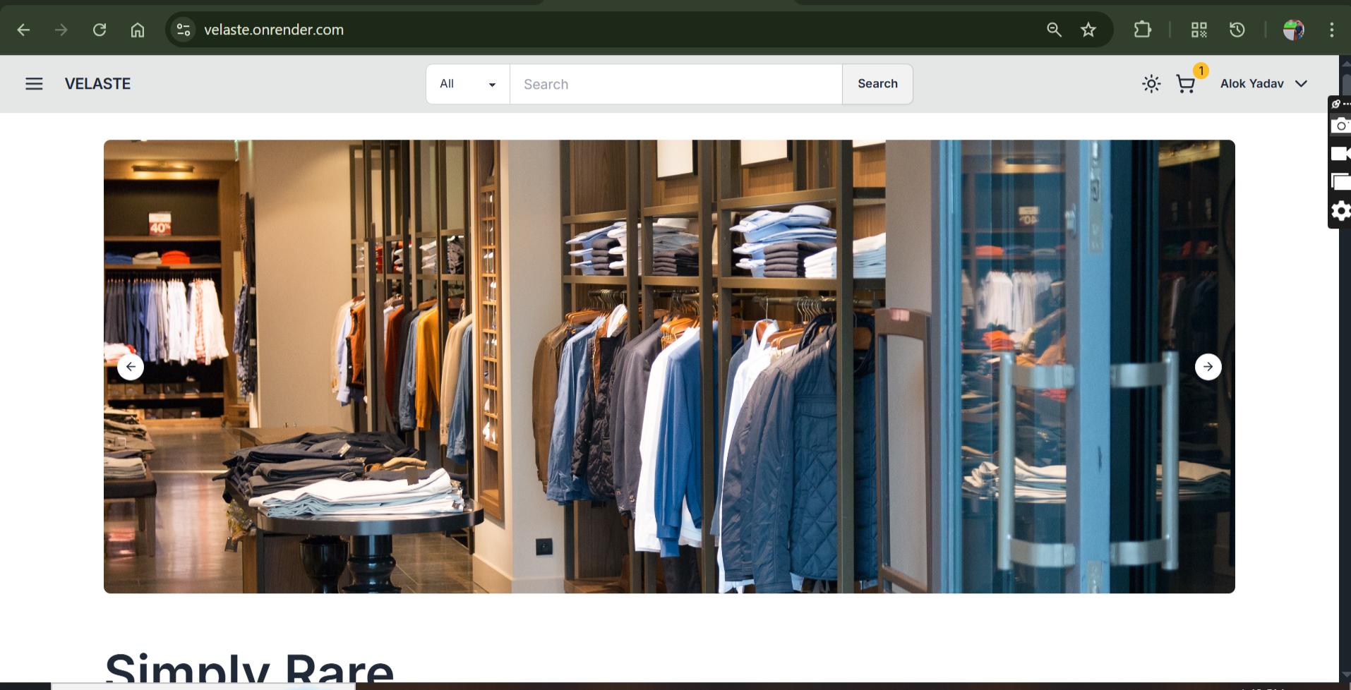 Velaste is a next-generation e-commerce platform Velaste is a next-generation e-commerce platform