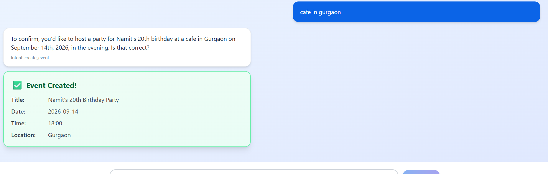 Conversational Event Planner