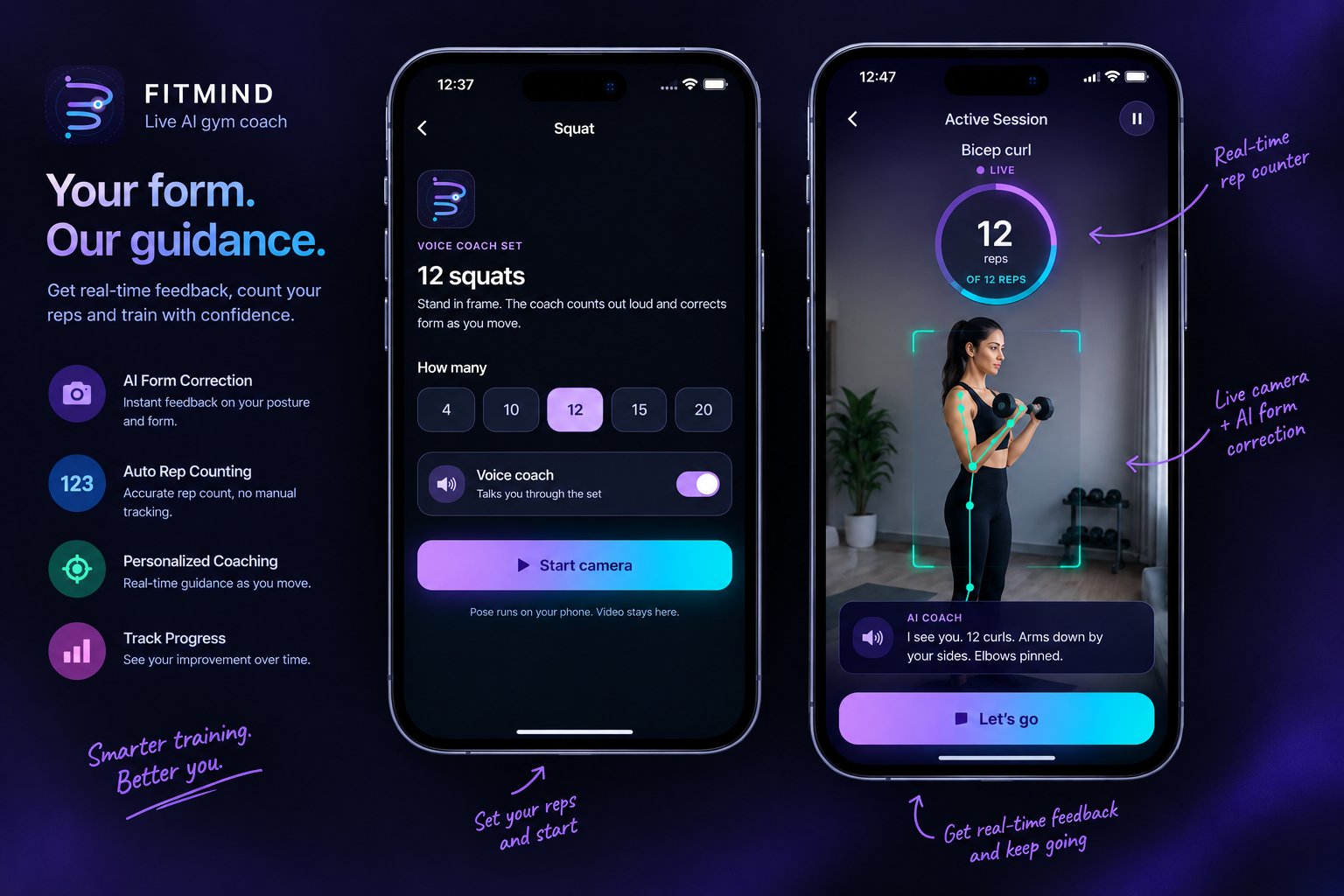 FITMIND — Live AI gym coach