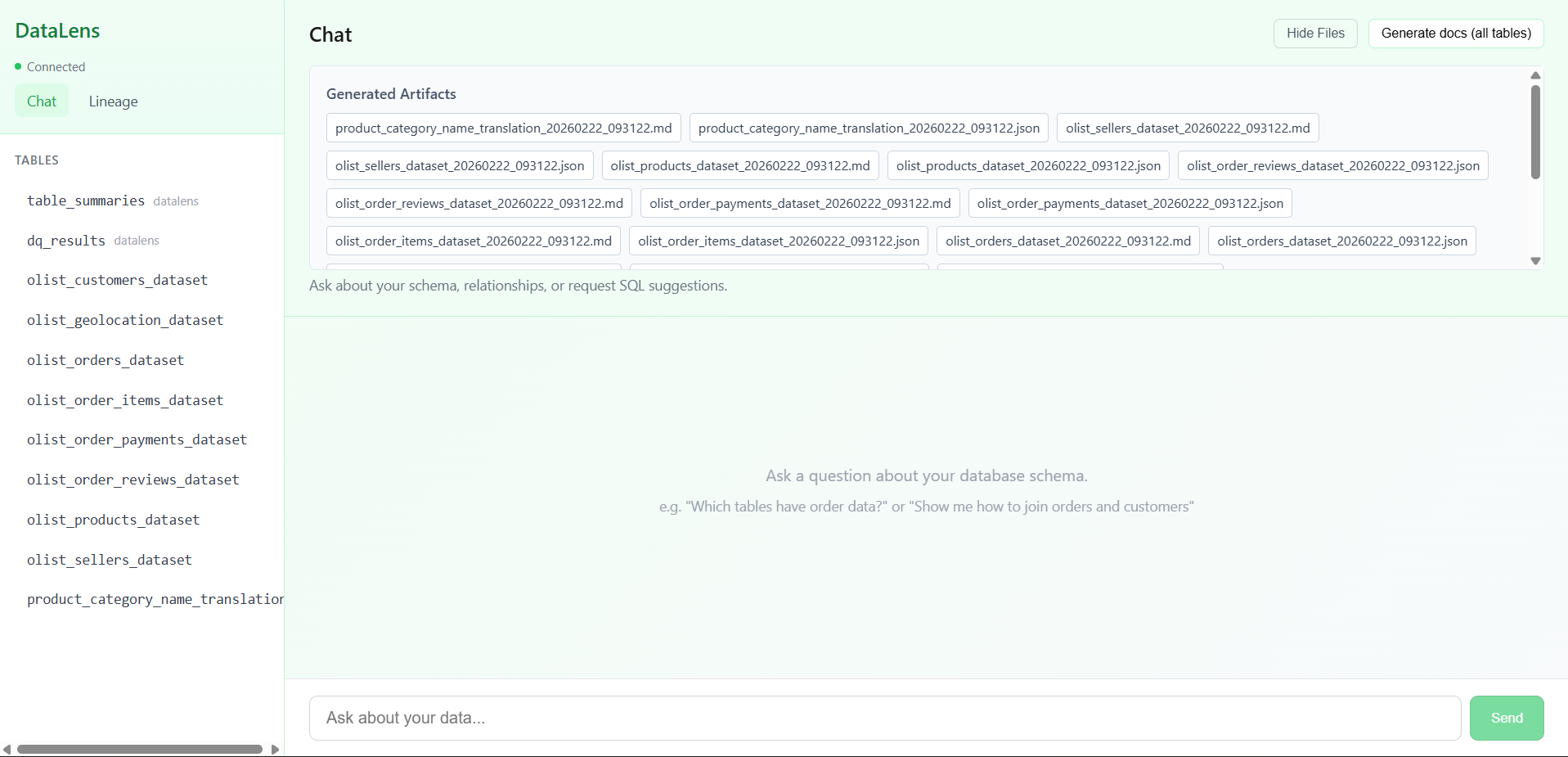 DataLens  MCP-Powered Database Insight Engine