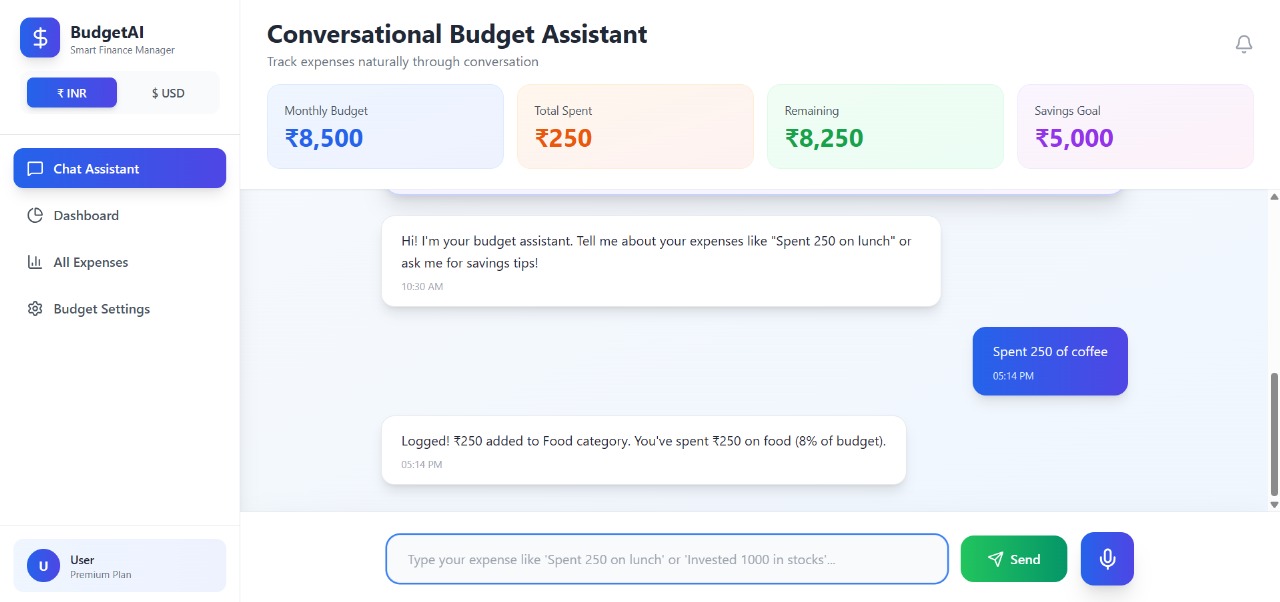 Bug Busters - Conversational Budget Manager