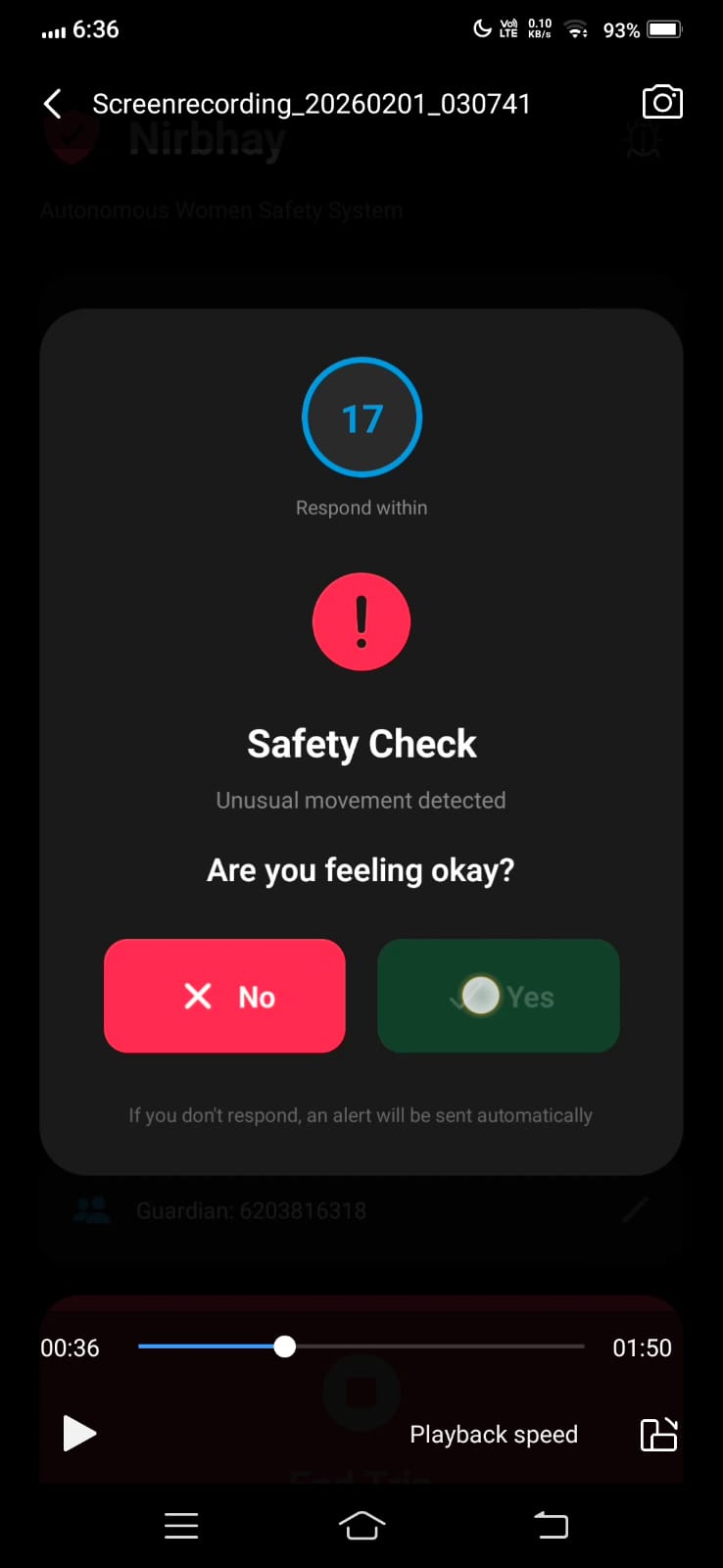 NIRBHAY — Autonomous Travel Safety & Emergency Alert System