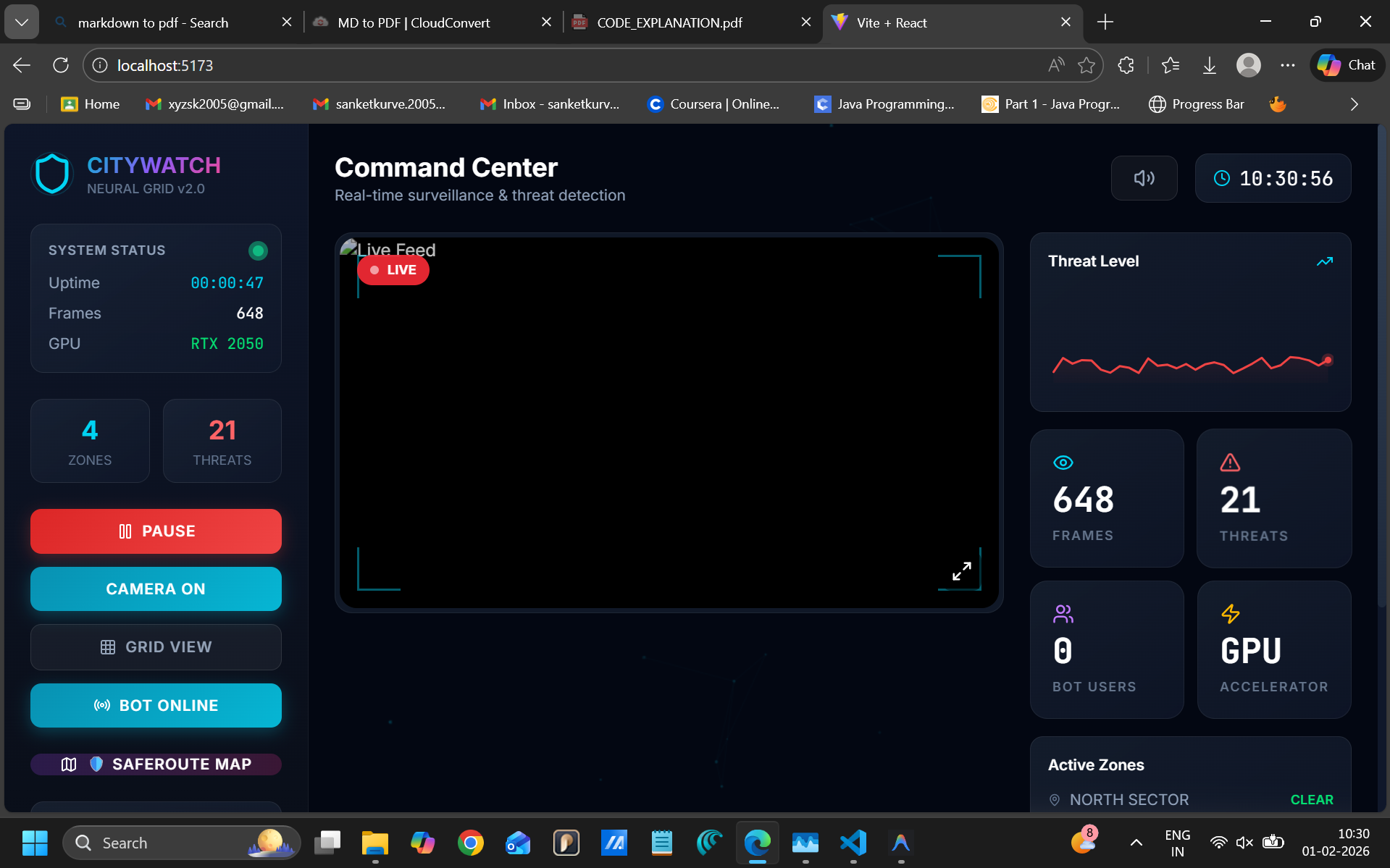 CityWatch - AI Urban Safety Platform