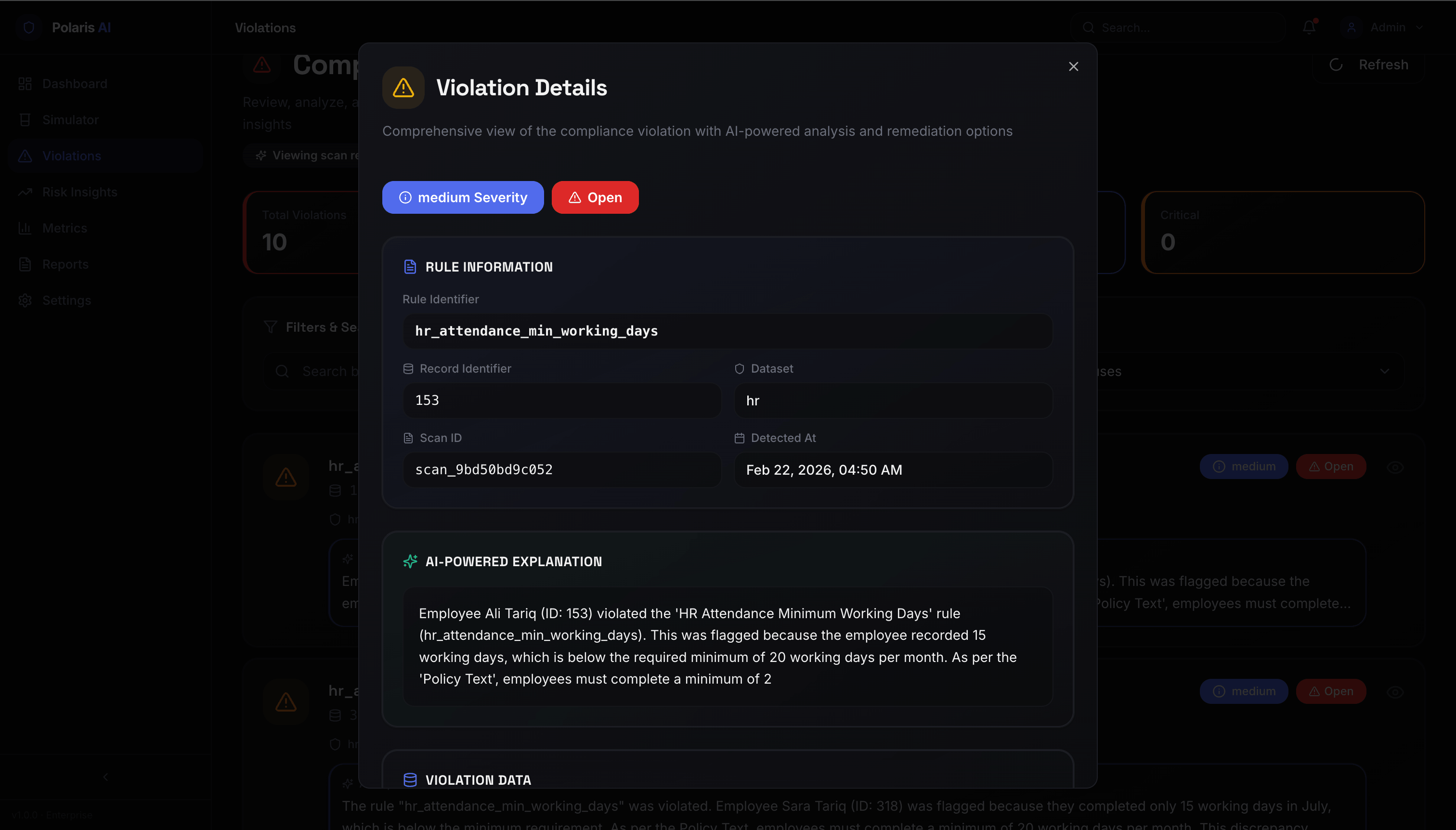  Polaris AI - Intelligent Compliance Automation & Risk Management