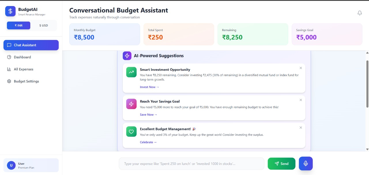 Bug Busters - Conversational Budget Manager