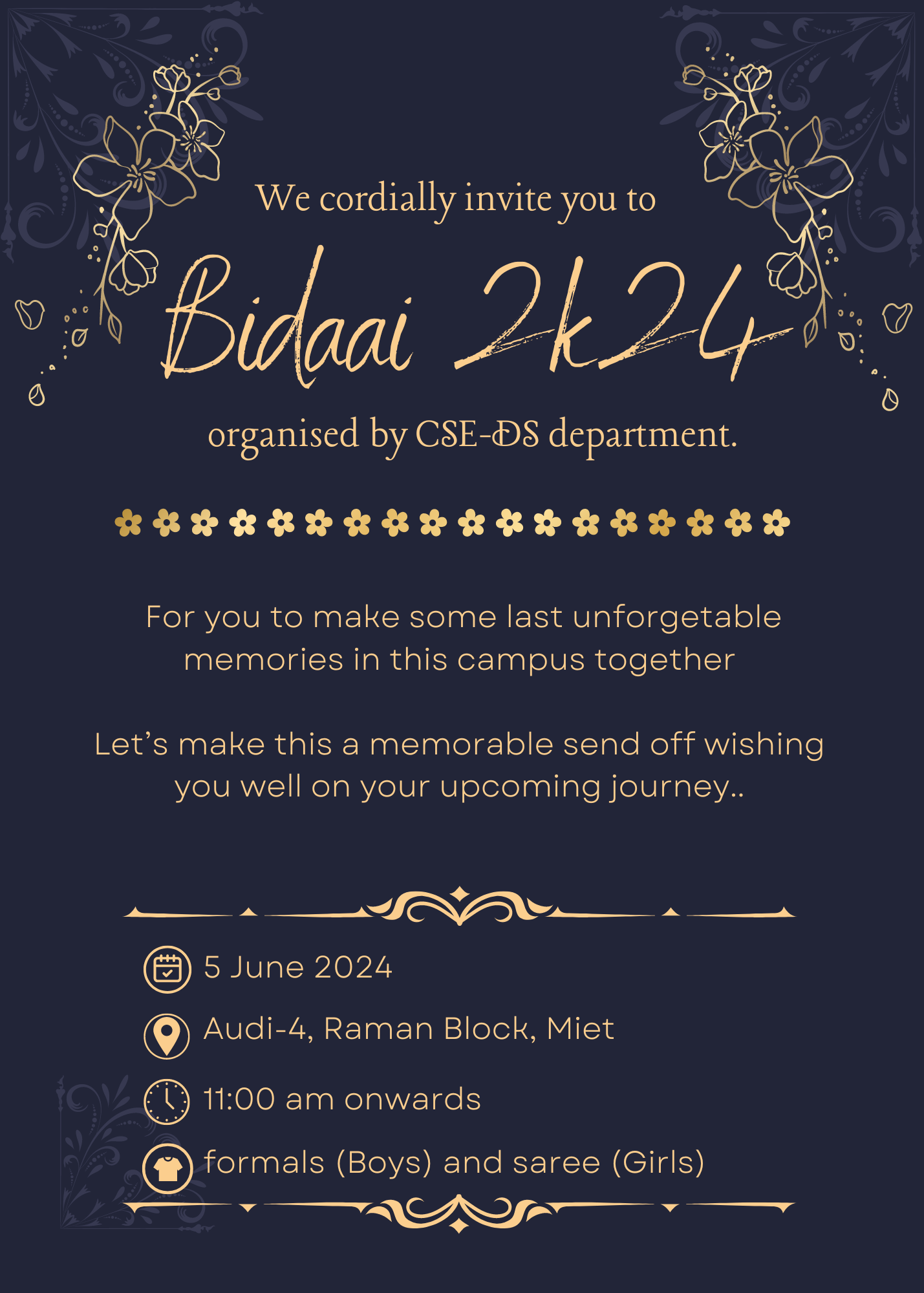 Bidaai 2K24 Farewell