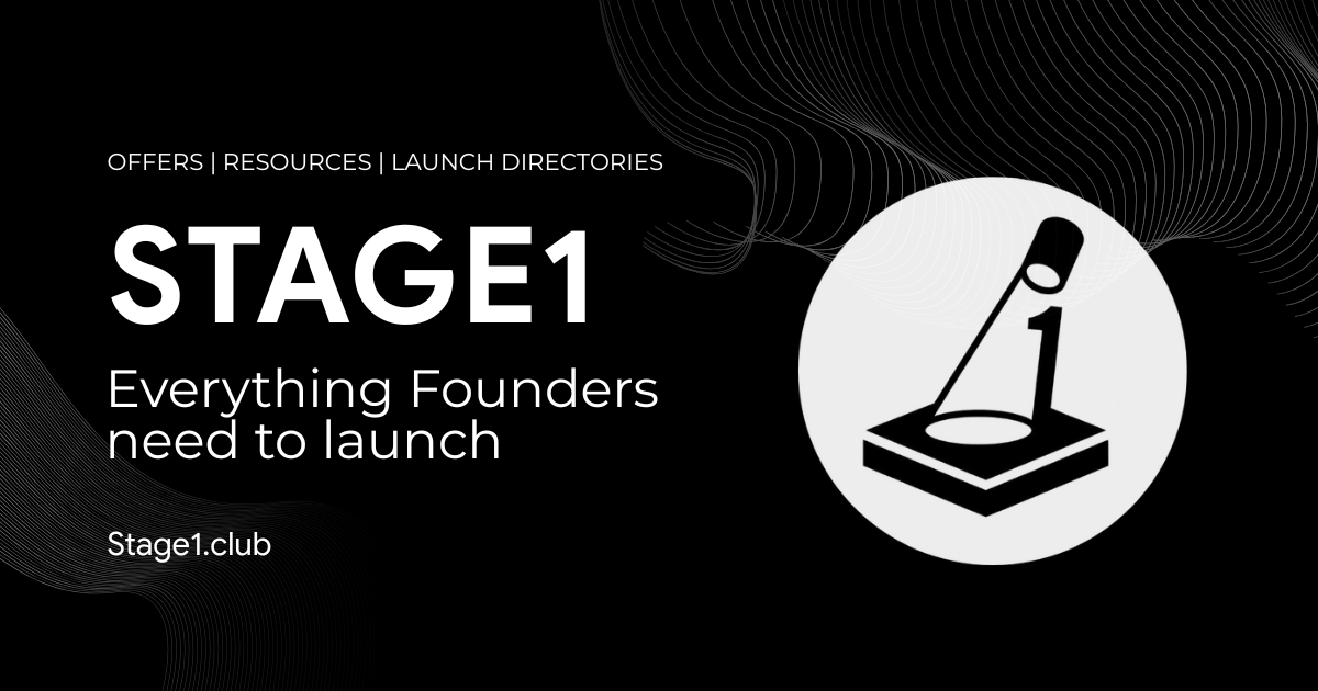 Stage1 - Everything Founders Need to Launch