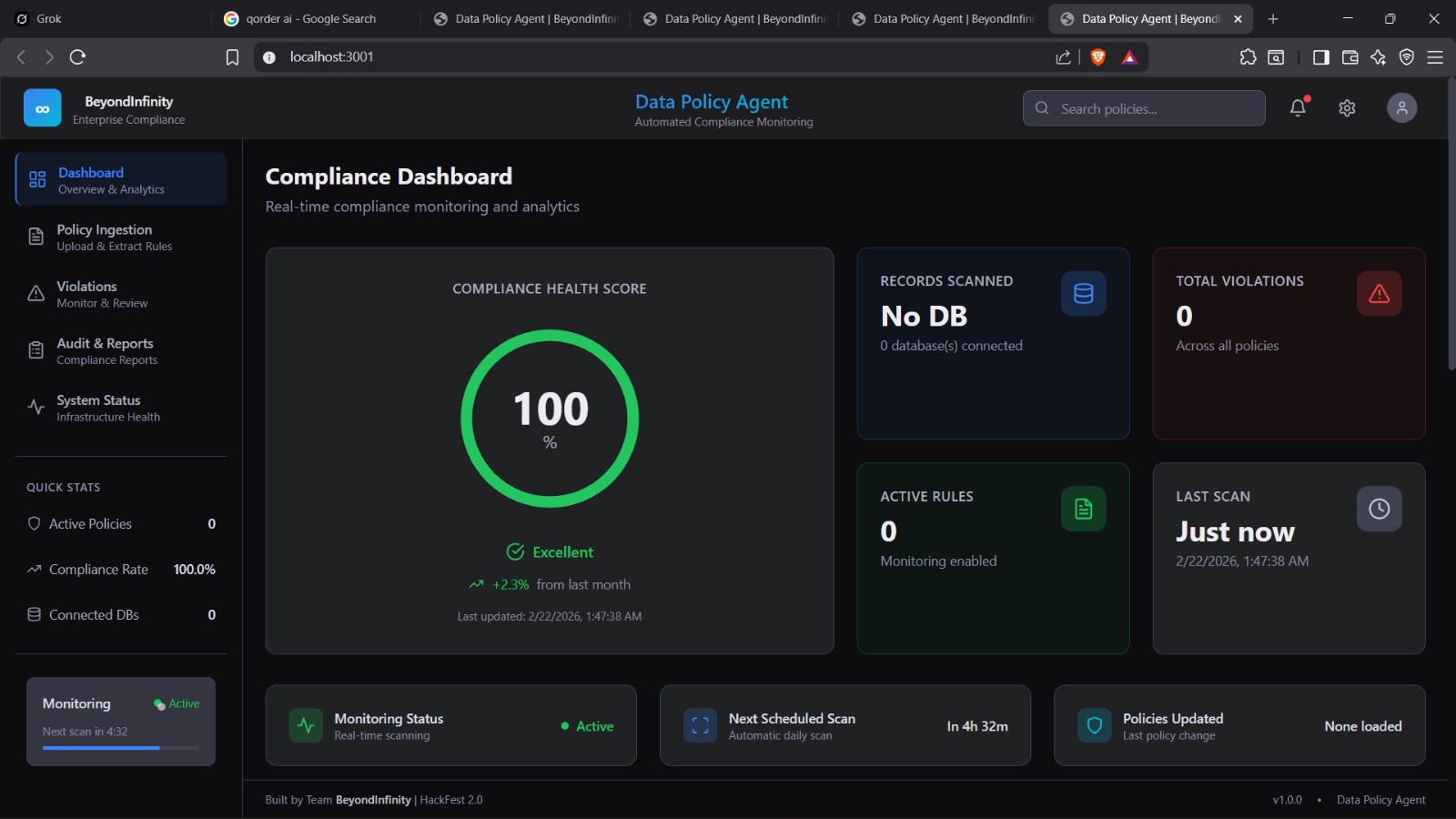 Data Policy Compliance Agent