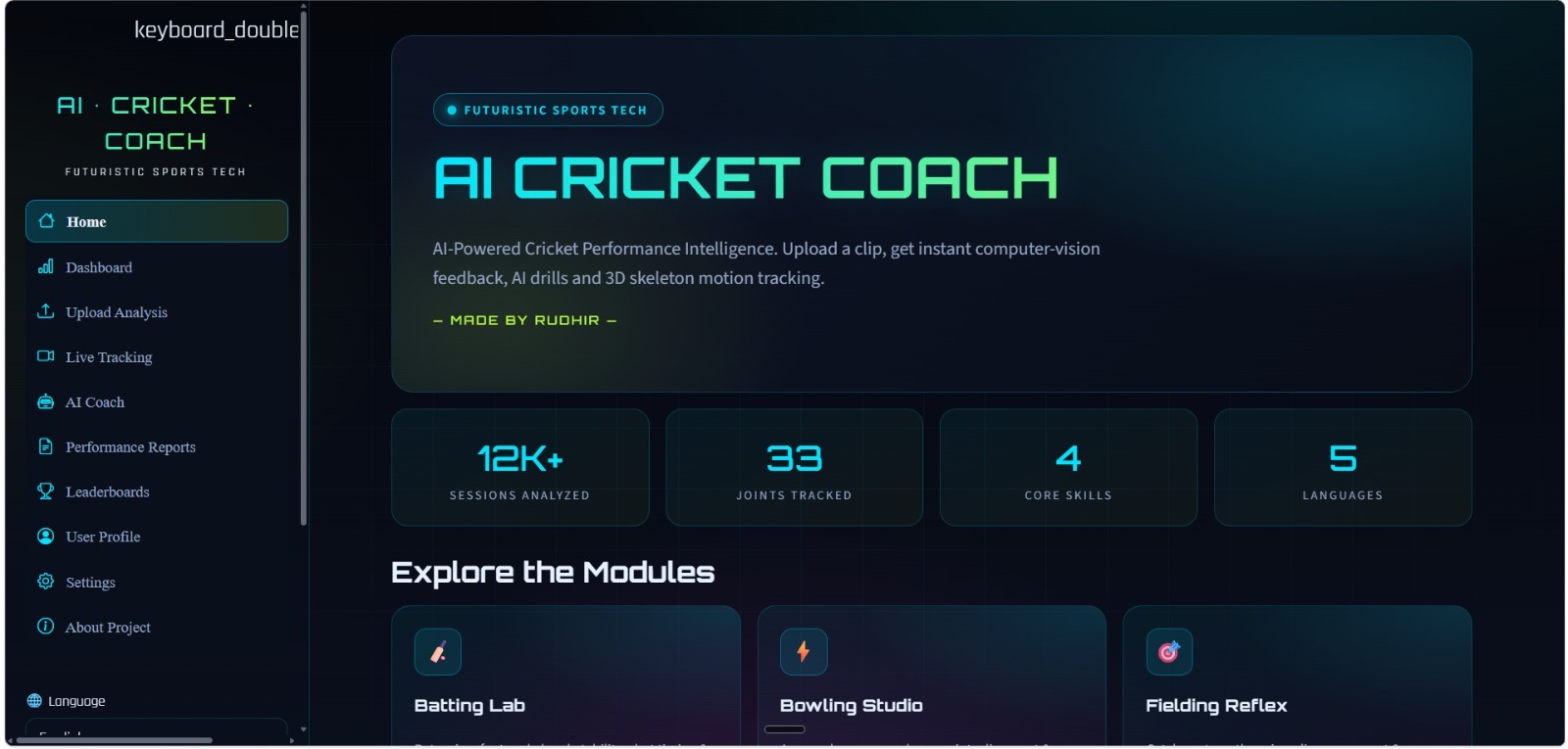 AI Cricket Coach – Personal AI Coach for Every Cricketer