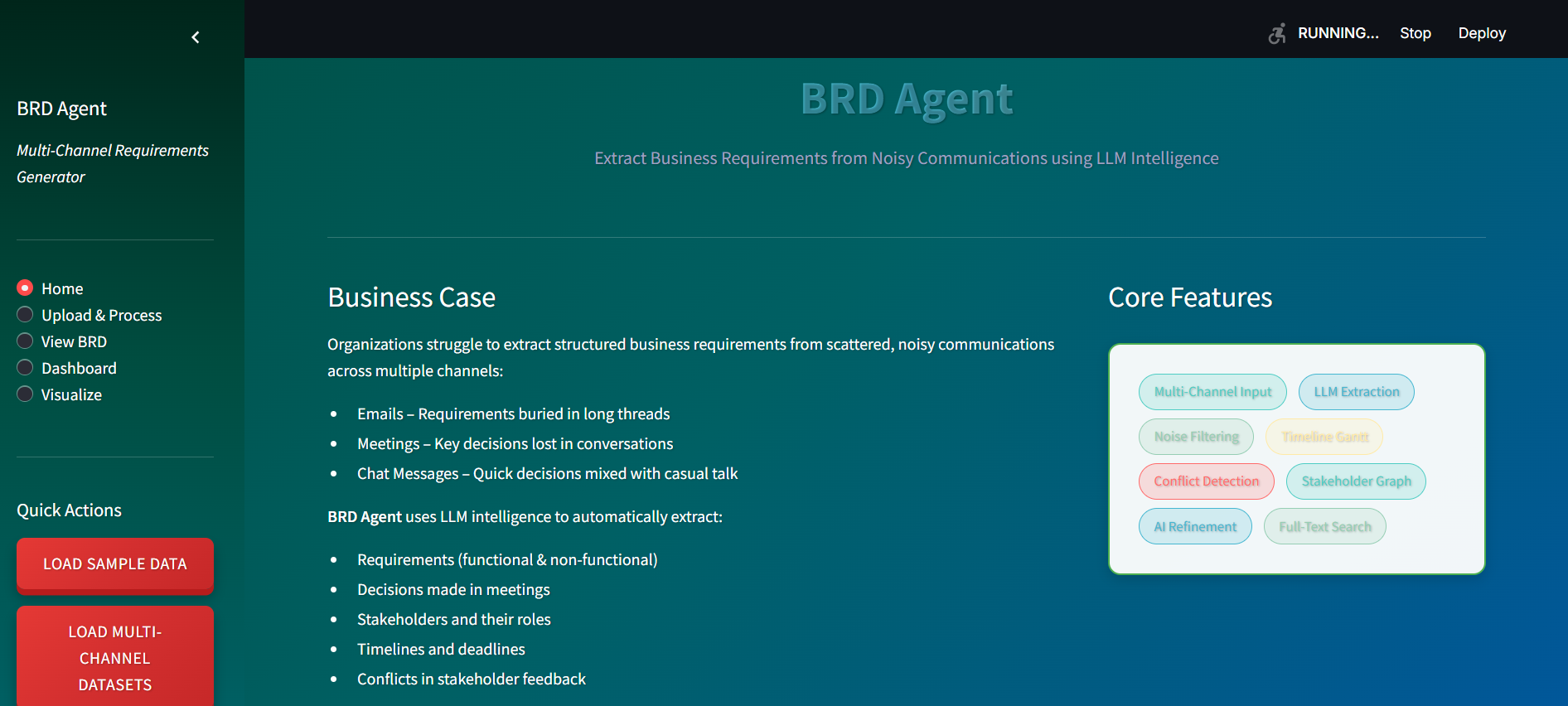Enterprise Multi-Channel Requirements Synthesizer
