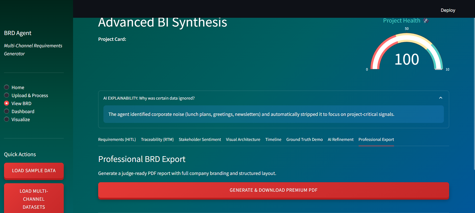 Enterprise Multi-Channel Requirements Synthesizer