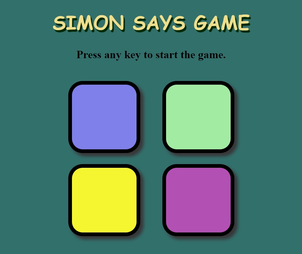 SIMON SAYS GAME
