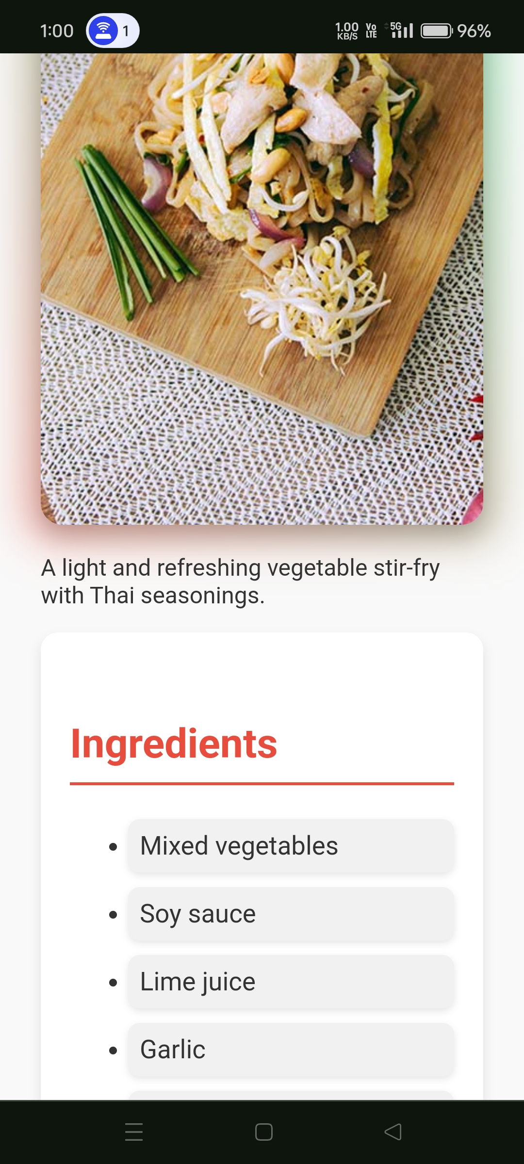 Zayka-A recipe Webapp 