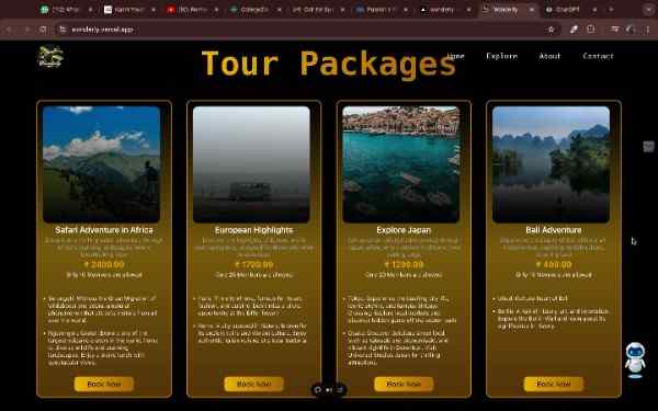 Wonderly - Tourist web