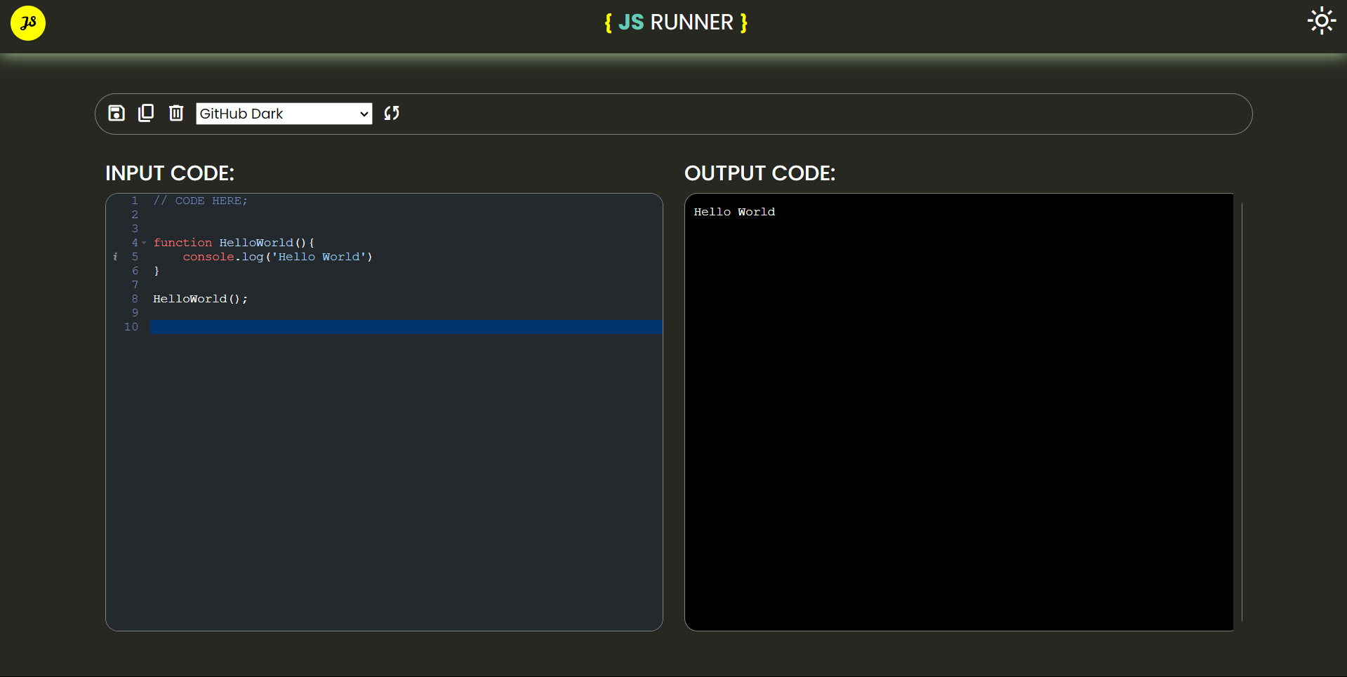 JSRunner - A Online JS Code Runner by Vivek Singh aka (imvks) JSRunner - A Online JS Code Runner by Vivek Singh aka (imvks)