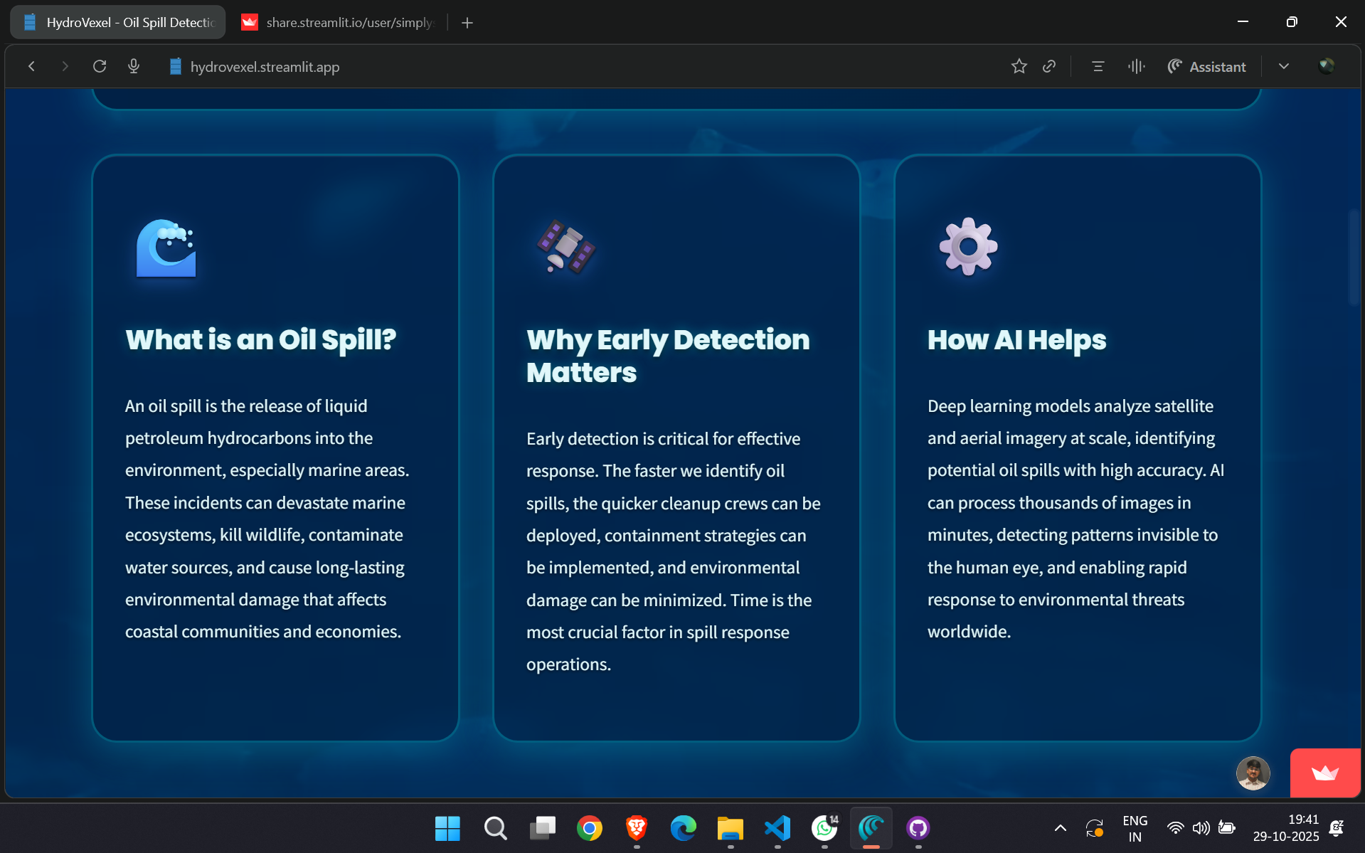 HydroVexel - An AI-Powered Oil Spill Detection System