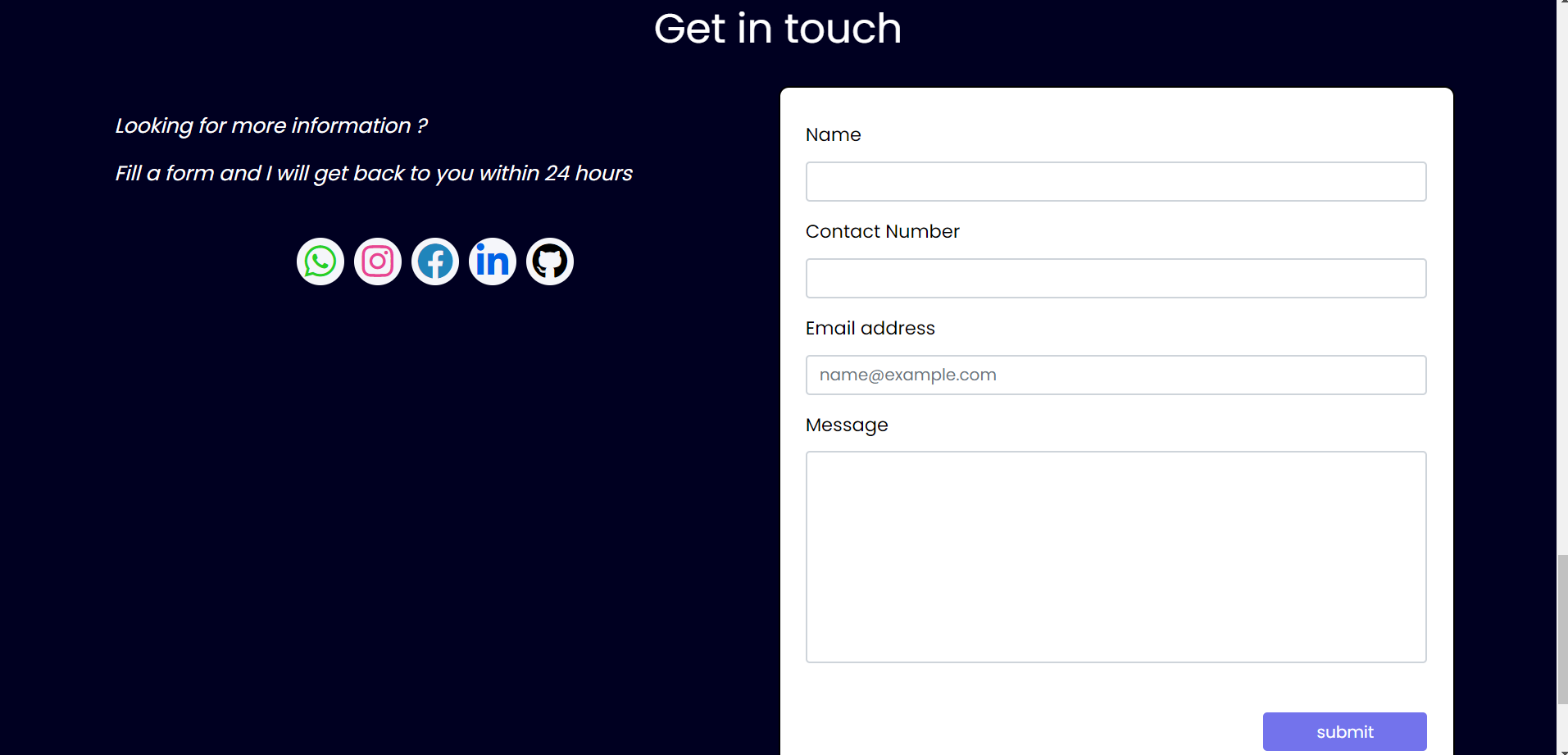 Developer Portfolio Developer Portfolio