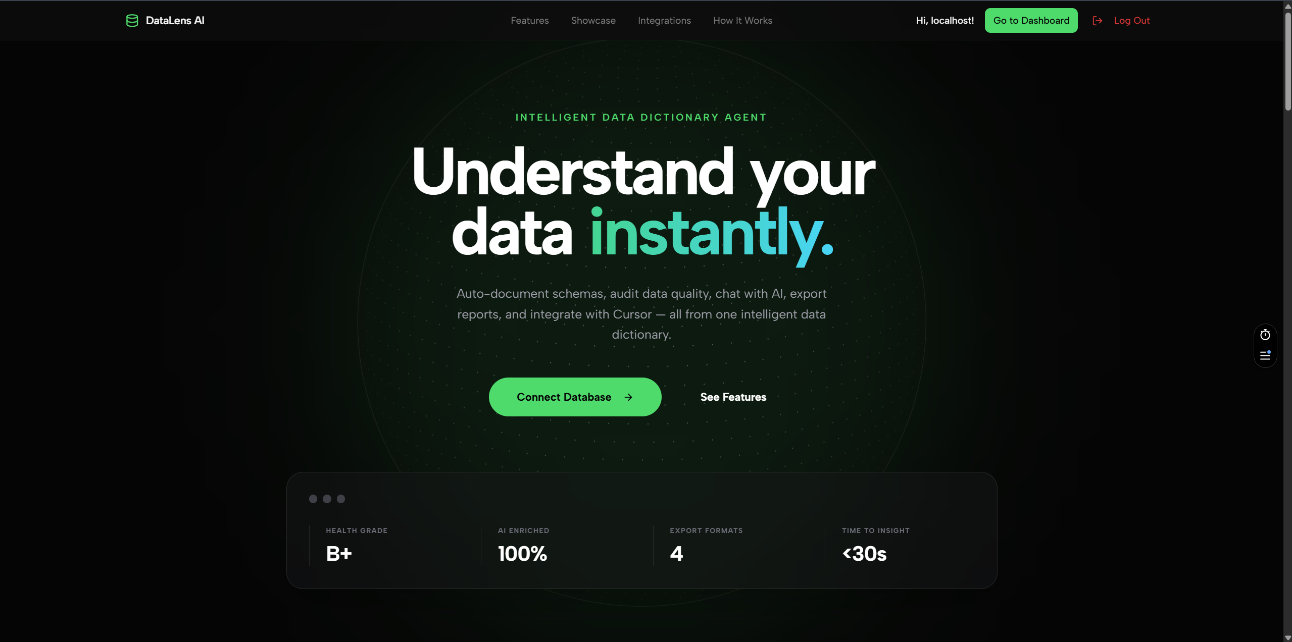 DataLensAI — Understand your data instantly with agentic, deterministic intelligence.